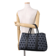 Load image into Gallery viewer, HERMES Garden Party Navy/Black Toile So H Negonda Leather Size PM
