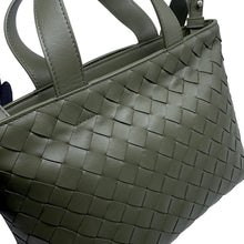 Load image into Gallery viewer, Bottega Veneta Mini INTRECCIATO 2way Handbag Khaki855504 Leather
