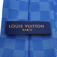 Load image into Gallery viewer, LOUIS VUITTON Cravat Damier Classic Tie BlueM76264 Silk100%
