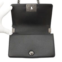 Load image into Gallery viewer, CHANEL Matelasse Boy Chanel ChainShoulder BlackA67085 Caviar Leather Size Small
