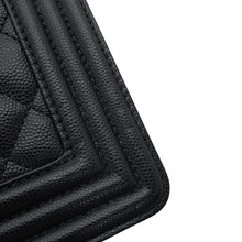 Load image into Gallery viewer, CHANEL Matelasse Boy Chanel ChainShoulder BlackA67085 Caviar Leather Size Small

