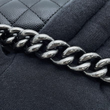 Load image into Gallery viewer, CHANEL Matelasse Boy Chanel ChainShoulder BlackA67085 Caviar Leather Size Small
