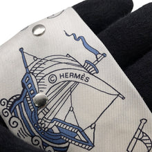 Load image into Gallery viewer, HERMES Ruban Cloute's Sailor Tattoo/Bandana Blue Marine / Blue Jean / WhiteH853374S Silk100%
