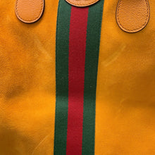 将图像加载到图库查看器中，GUCCI Duffle Travel Bag Orange834460 Suede leather Size Medium
