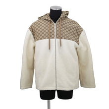 Load image into Gallery viewer, GUCCI Fleece Boa Jacket Size S White/Brown798503 Wool80% Polyester20%

