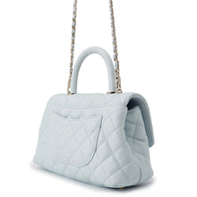 Load image into Gallery viewer, CHANEL Coco Handle 2WAYHandbag Light BlueA92990 Caviar Leather Size XS
