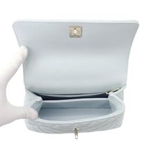 Load image into Gallery viewer, CHANEL Coco Handle 2WAYHandbag Light BlueA92990 Caviar Leather Size XS
