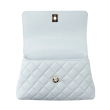 Load image into Gallery viewer, CHANEL Coco Handle 2WAYHandbag Light BlueA92990 Caviar Leather Size XS
