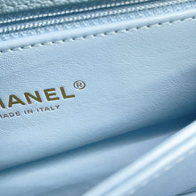 Load image into Gallery viewer, CHANEL Coco Handle 2WAYHandbag Light BlueA92990 Caviar Leather Size XS
