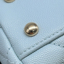 Load image into Gallery viewer, CHANEL Coco Handle 2WAYHandbag Light BlueA92990 Caviar Leather Size XS
