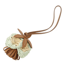 将图像加载到图库查看器中，MIUMIU Tassel Flower Bag Charm Brown5TL498 Lambskin Raffia
