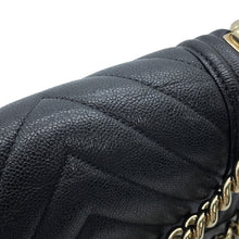 Load image into Gallery viewer, CHANEL Boy Chanel ChainShoulder Bag BlackA67085 Caviar Leather Size Small
