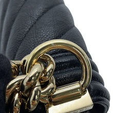 Load image into Gallery viewer, CHANEL Boy Chanel ChainShoulder Bag BlackA67085 Caviar Leather Size Small
