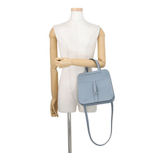 Load image into Gallery viewer, HERMES Halzan Verso Blue Lin/Blue Gacier Evercolor Size 25
