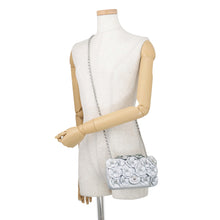 Load image into Gallery viewer, CHANEL Camellia Matelasse Single Flap Chain Bag SilverA92786 Lambskin Size 20
