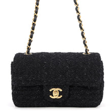Load image into Gallery viewer, CHANEL Mini Matelasse Single Flap Single Chain Shoulder Bag BlackA69900 Tweed Size 20
