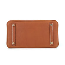 将图像加载到图库查看器中，HERMES Birkin Fauve Barenia Leather Fauve Size 25
