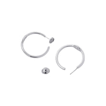 Load image into Gallery viewer, HERMES Chaine d'Ancre Hoop Earrings Size PM SV925
