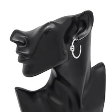 Load image into Gallery viewer, HERMES Chaine d'Ancre Hoop Earrings Size PM SV925
