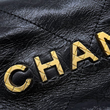 Load image into Gallery viewer, CHANEL Chanel22 ChainShoulder Bag BlackAS3980 Shiny Calf Leather Size Mini
