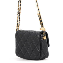 Load image into Gallery viewer, CHANEL Mini Matelasse Pearl Chainshoulder Bag BlackAS2855 Lambskin
