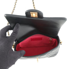 Load image into Gallery viewer, CHANEL Mini Matelasse Pearl Chainshoulder Bag BlackAS2855 Lambskin
