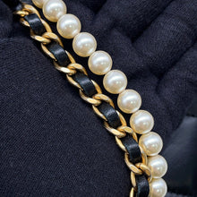 Load image into Gallery viewer, CHANEL Mini Matelasse Pearl Chainshoulder Bag BlackAS2855 Lambskin
