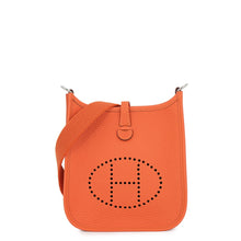 Load image into Gallery viewer, HERMES Evelyne Long Orange Taurillon Clemence Size TPM
