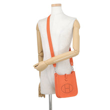 Load image into Gallery viewer, HERMES Evelyne Long Orange Taurillon Clemence Size TPM
