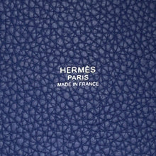 Load image into Gallery viewer, HERMES Picotin Lock Blue Saphir Taurillon Clemence Size MM
