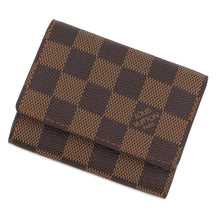 将图像加载到图库查看器中，LOUIS VUITTON Buisiness Card Holder BrownN62920 Damier Ebene Canvas
