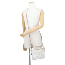 Load image into Gallery viewer, CHANEL Gabriel de CHANEL Hobo Bag MetalicWhiteA91810 Aged Calf Leather Size Small
