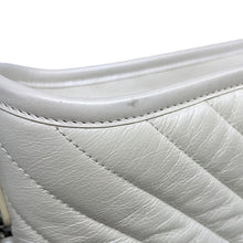 Load image into Gallery viewer, CHANEL Gabriel de CHANEL Hobo Bag MetalicWhiteA91810 Aged Calf Leather Size Small
