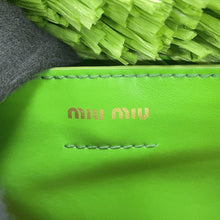 将图像加载到图库查看器中，MIUMIU Basket Bag Natural/Prato5BG209_2DDH_F0N74 Raffia Palmit
