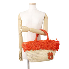 Load image into Gallery viewer, MIUMIU Basket Bag Natural/Papaya5BG209_2DDH_F0Z2R Palmit
