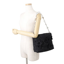 Load image into Gallery viewer, MIUMIU Shoulder Bag Nero5BE055_2D7E_F0002 Raffia Crystal
