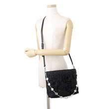 Load image into Gallery viewer, MIUMIU Shoulder Bag Nero5BE055_2D7E_F0002 Raffia Crystal
