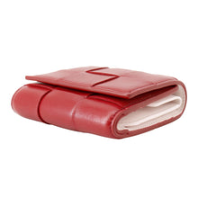 Load image into Gallery viewer, Bottega Veneta Maxi INTRECCIATO Cassette Compact Wallet Red/Light Pink785973 Leather

