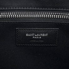 Load image into Gallery viewer, SAINT LAURENT PARIS Rive Gauche Tote Bag Black509415 Raffia Canvas Leather

