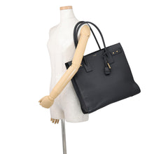 将图像加载到图库查看器中，SAINT LAURENT PARIS North South Sac de Jules Black647168 Leather
