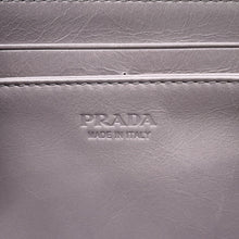 将图像加载到图库查看器中，PRADA Soft Looks Leather Round Zip Long Wallet Gray Beige2ML059 Leather

