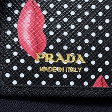 Load image into Gallery viewer, PRADA Saffiano Leather Triangle Bifold Wallet Black1ML050 Leather
