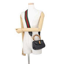 Load image into Gallery viewer, GUCCI Bamboo 1947 Mini Bag Black686864 Leather
