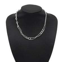 将图像加载到图库查看器中，HERMES Chaine d'Ancre Punk Necklace Size MM/ST SV925
