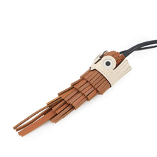 Load image into Gallery viewer, HERMES Bag Charm Chouette Gold/Pan de Epice/Black/Nata/White Epsom Lambskin Swift Leather
