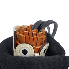 Load image into Gallery viewer, HERMES Bag Charm Chouette Gold/Pan de Epice/Black/Nata/White Epsom Lambskin Swift Leather
