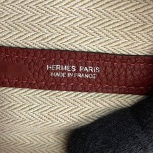 Load image into Gallery viewer, HERMES Garden Party Rouge H Negonda Leather Size PM
