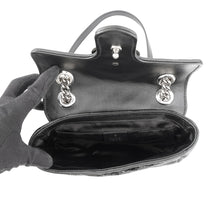 将图像加载到图库查看器中，GUCCI ChainShoulder Bag Black446744 Sequins Leather
