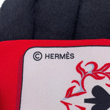 Load image into Gallery viewer, HERMES Twilly Jeu de Cartes (playing cards) Rouge/Black/Ardoise Silk100%
