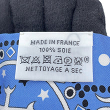 Load image into Gallery viewer, HERMES Twilly Entre Ciel et mer Bandana Between the Sky and the Sea Bandana Blue Moyen / White / Black Silk100%
